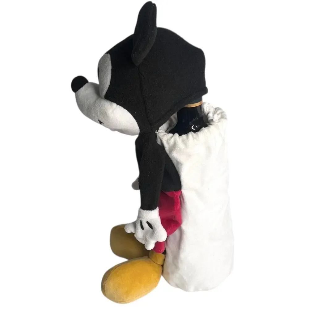Disney Mickey Mouse Bottle Holder Wine Whiskey Gift Bag Velvet 16